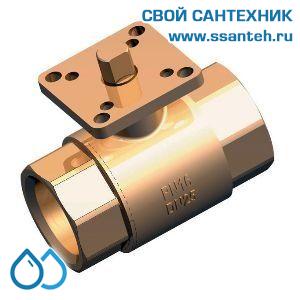 14540 HERZ 1211714 Кран двухходовой регулирующий равнопроцентный без руч.управ., РN 40, 1 1/4", Kvs 20 м3/час, 110°С, без рукоятки