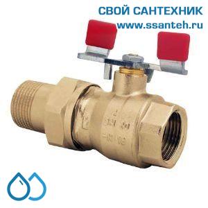 14723 HERZ, 1221631 Кран шаровой MODUL ВР-НР 1/2" ручка бабочка сталь амер PN25