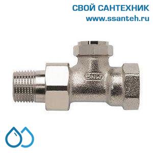 18028 Honeywell, V2410D0010 Клапан запорно-измерительный радиаторный прямой, 3/8", Kvs 0.2/0.8, Ру 10, 130С, с подключением расходомера